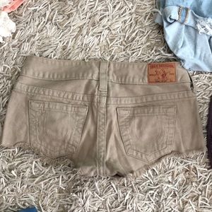 True Religion low rise shorts